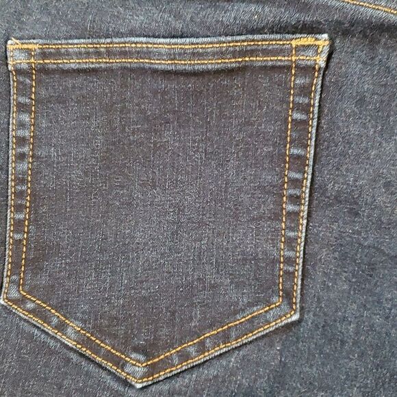 Lands' End Women's Mid Rise Skinny Jeans Blue Deepest Indigo 12‎ Petite 511819 - Picture 7 of 12